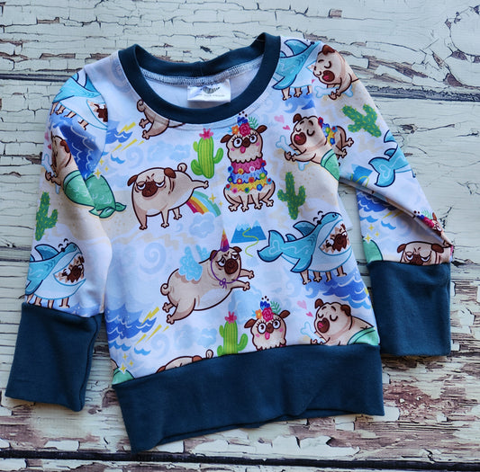 Beachy Pugs GWM 1 Pullover