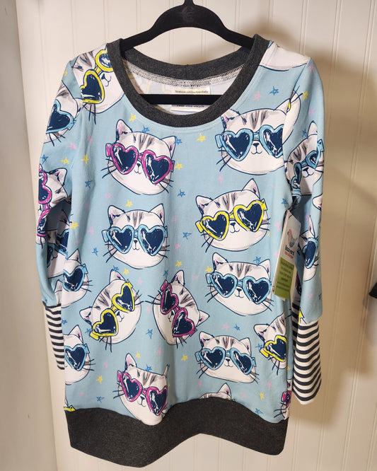 Kitties in Glasses GWM 2 Tunic (9m-3t)