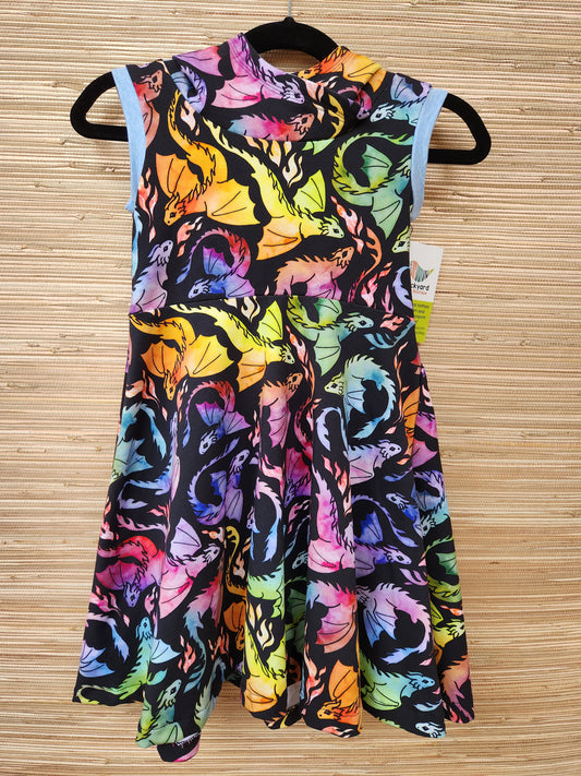 WATERCOLOR DRAGON GWM 3 DRESS