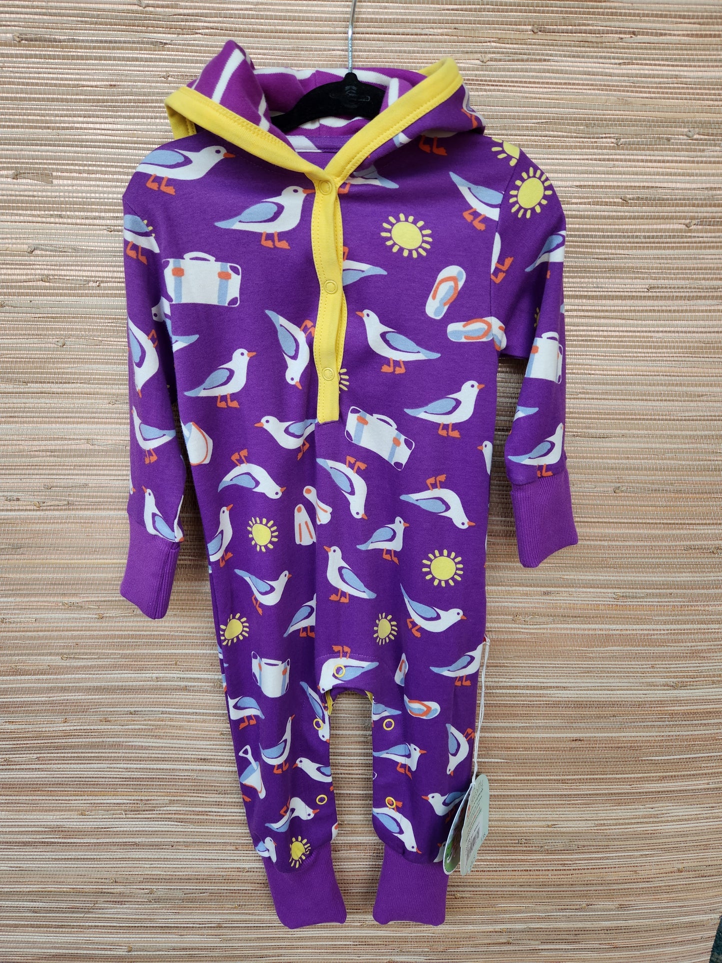 PIC Purple Bird Romper 6/12m