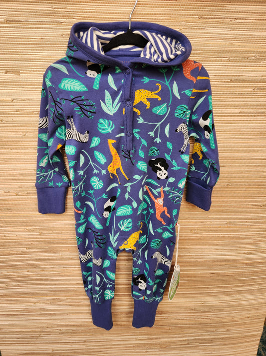 PIC Navy Zoo Romper 0/3M