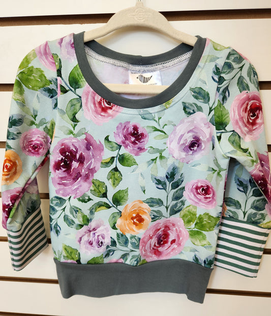 Mint Floral GWM 1 pullover