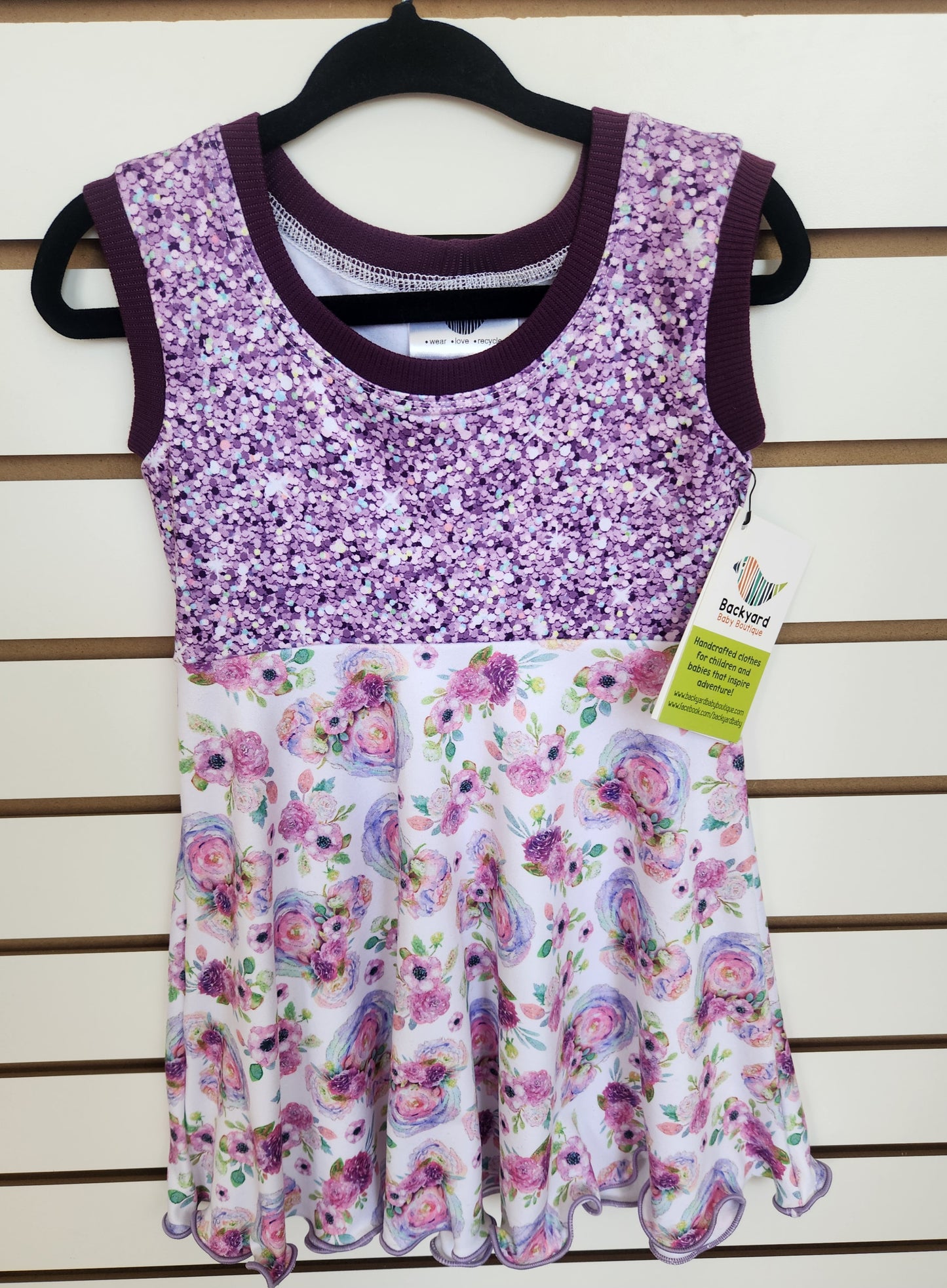 Mouse Floral Purple GWM 2 Dress