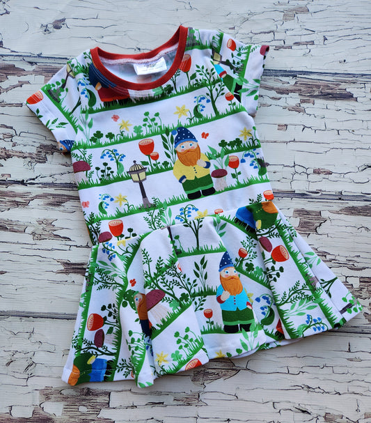 Garden Gnomes Peplum 2t