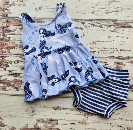 MERMAID Peplum/BUMMIES Set 3T