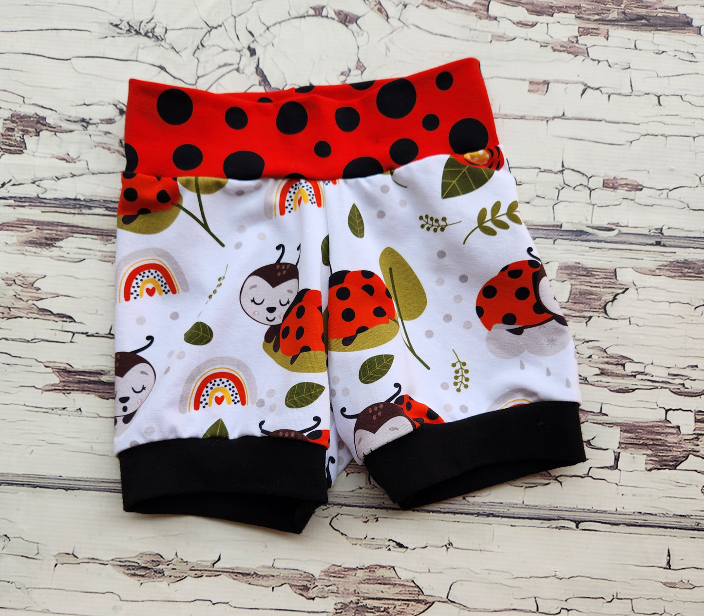 Lady Bug Cuff Shorts 18/24m