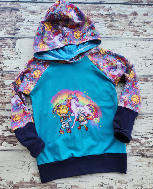 Rainbow Teal GWM 4 Hoodie (fits approx 6-8y)