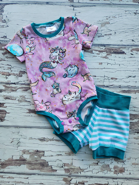 UNIPETS W/ SHORTS Onesie Set 9m