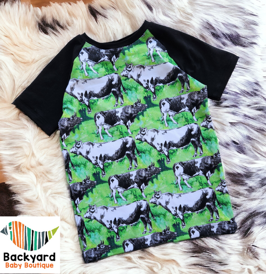 Green Pasture Raglan, size 6