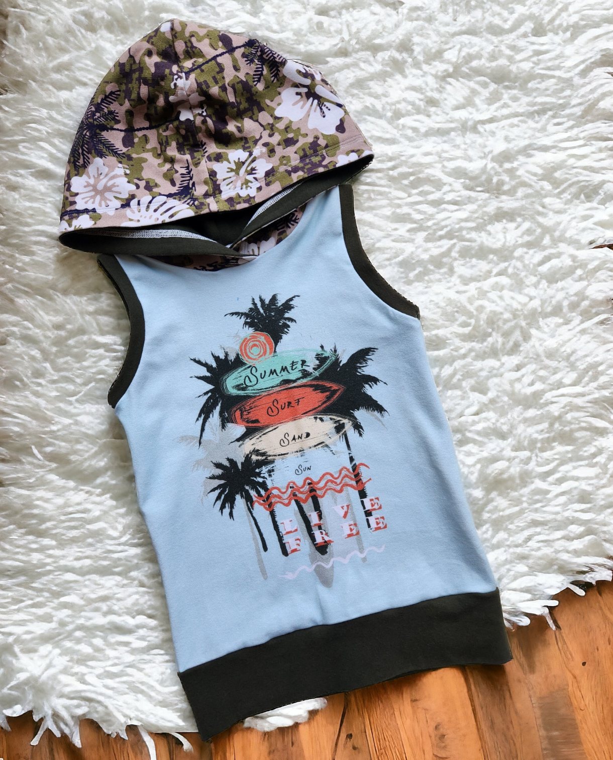 Summer Surf Hooded Tank 3t