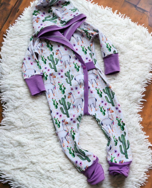 12-18M Llama Wrap Romper