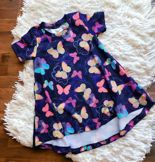 6-9M Butterfly  t-shirt dress