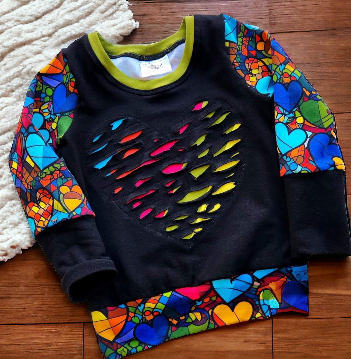 Colorful Ripped Heart GWM 2 Hoodie