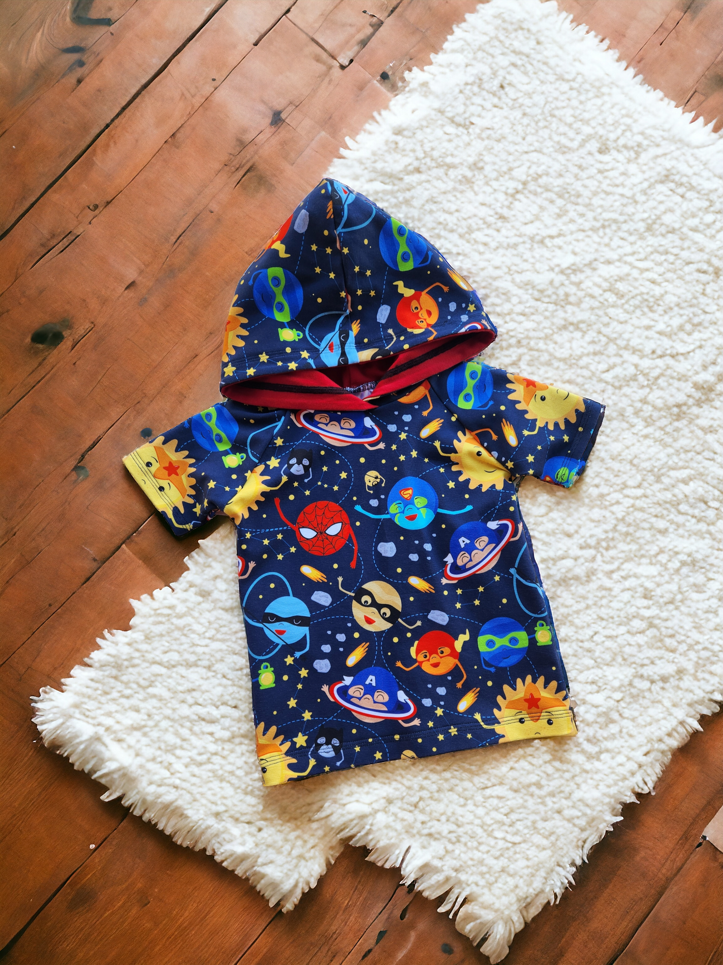 Super Space Hooded Raglan 18m