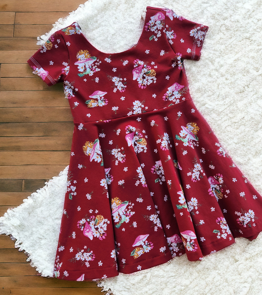 4T Burgundy Hedgie Dress