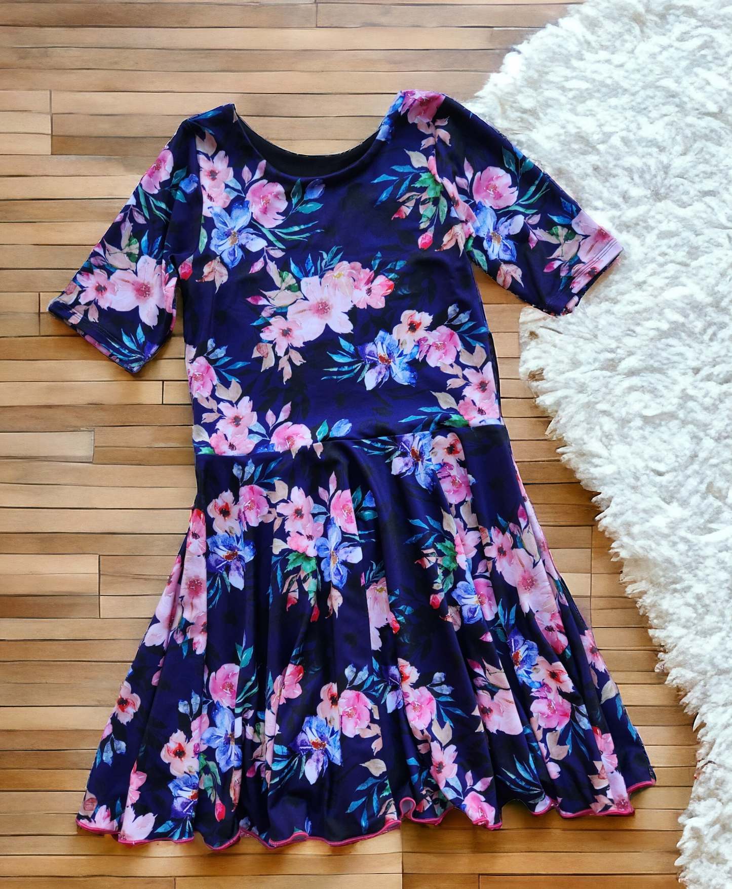 Size 8 Navy Floral Dress