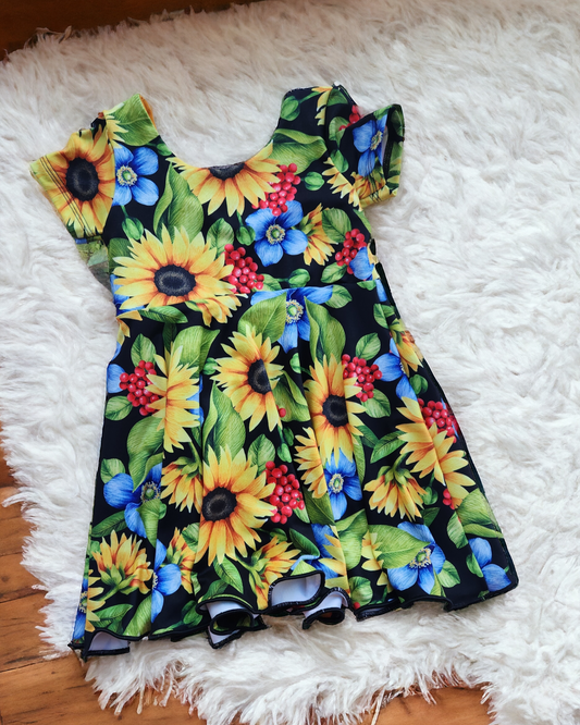 18M Sunflower Floral Dress