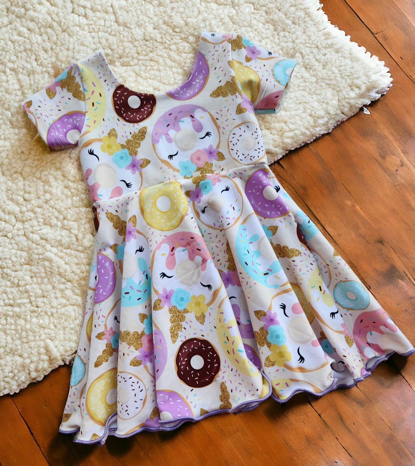 18M Unicorn donuts Dress