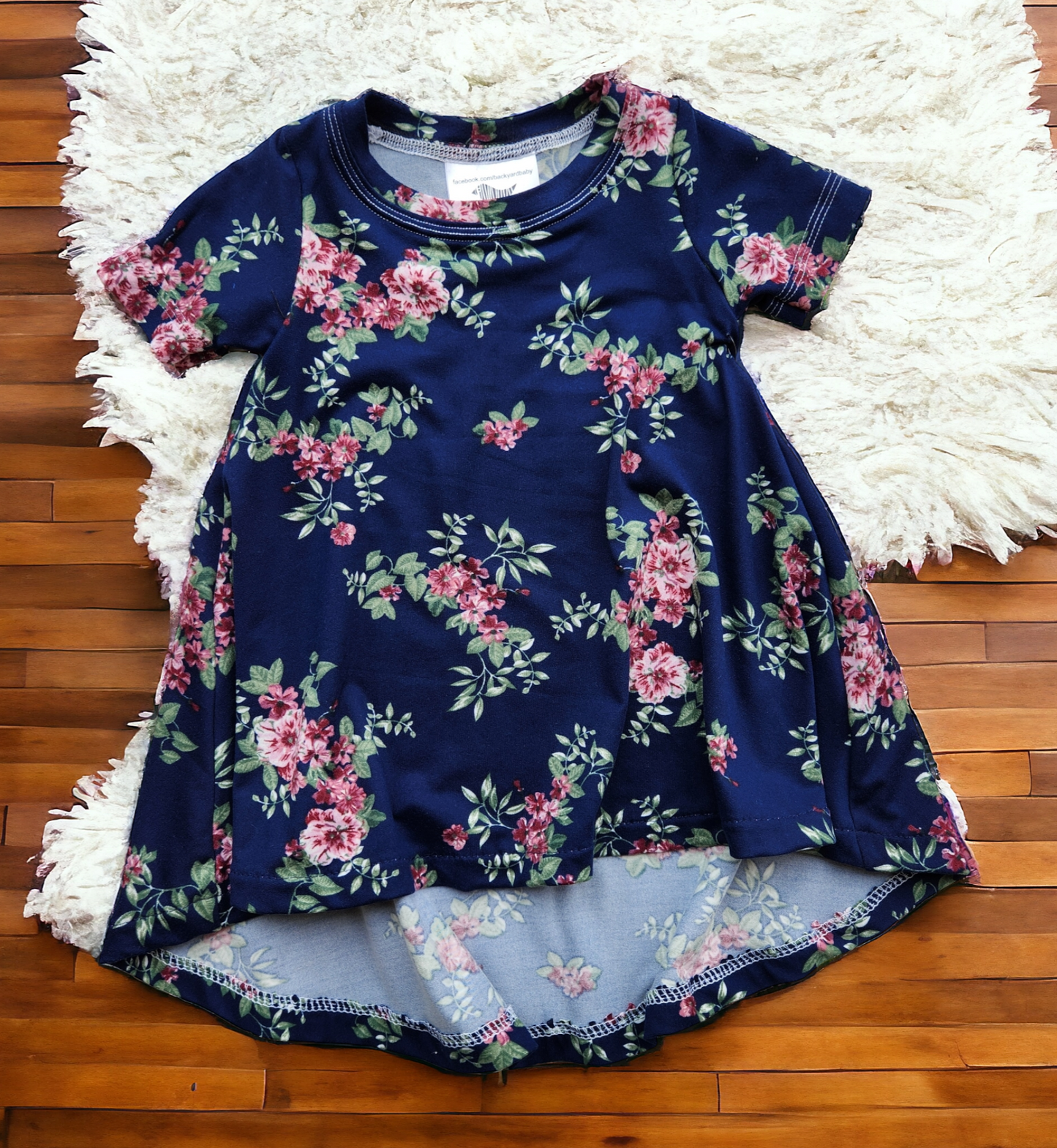 0-3M N Floral T-shirt Dresses