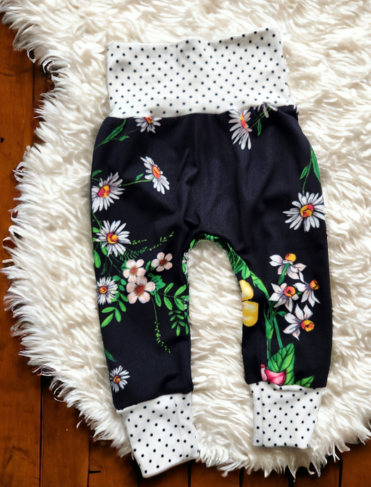 0-3M Cottage Floral Harem Pants