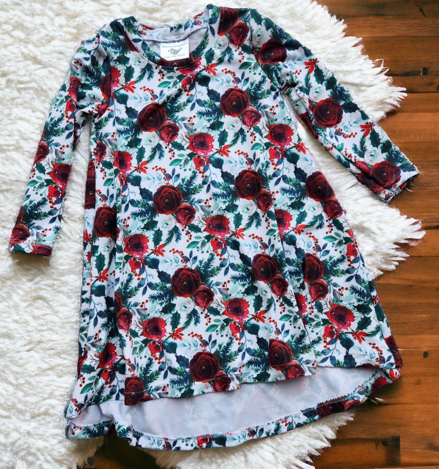 18-24M PAB holiday Floral Tshirt dress