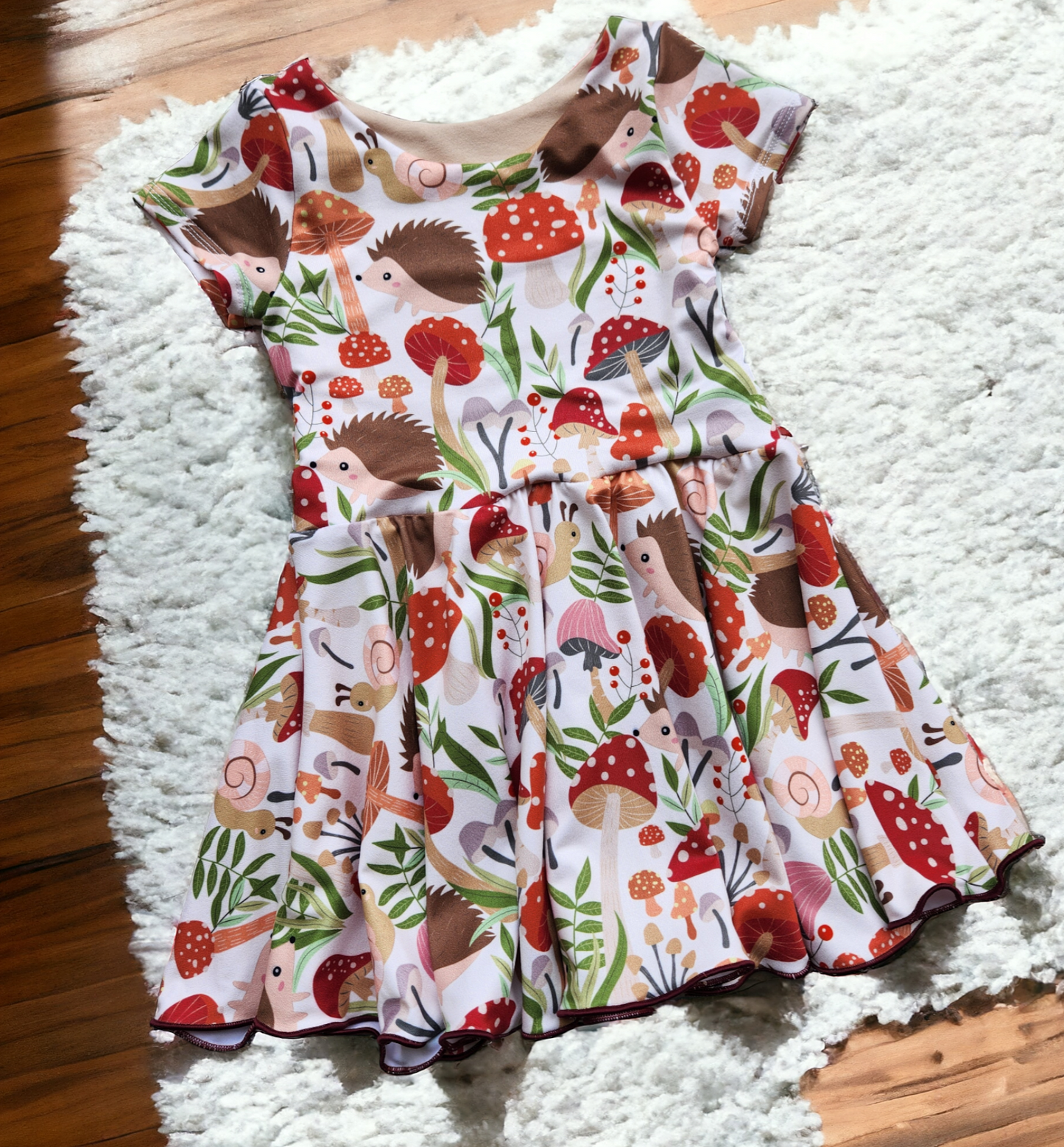 2T Beige Hedgie Dress