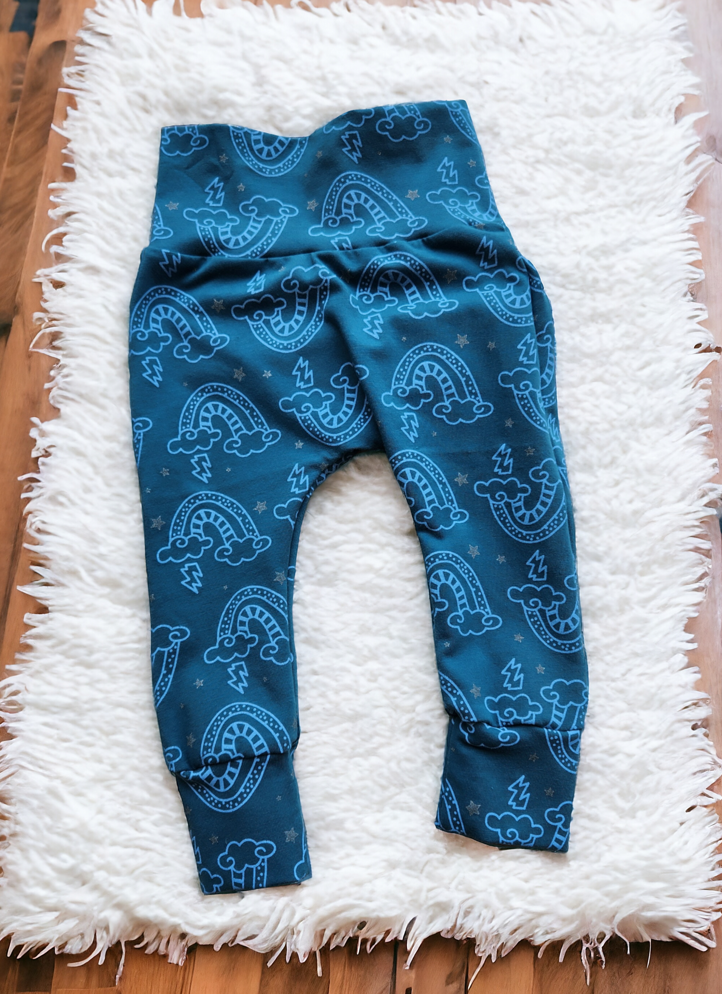 3-6M  Jade Rainclouds Harem pants