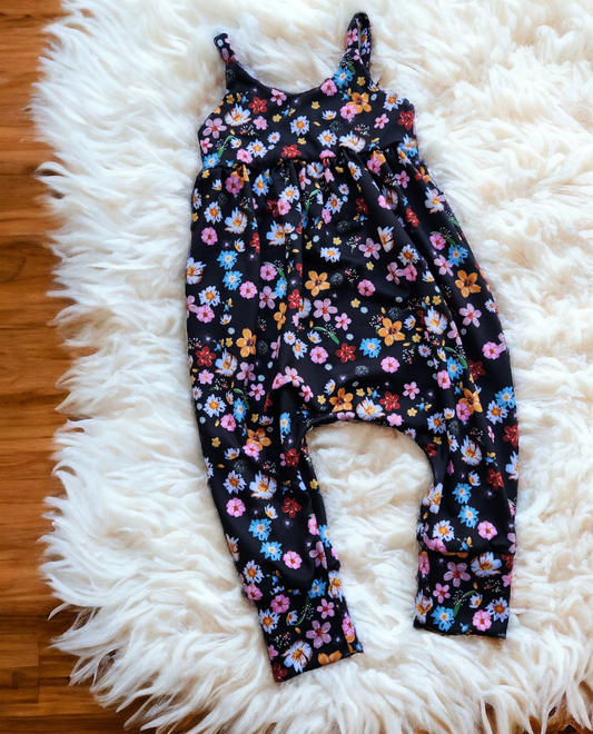 Katie Floral Napa Romper 6m