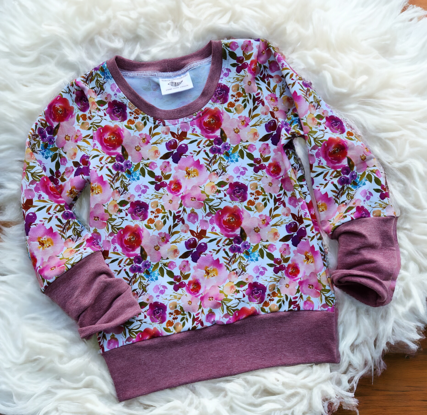 Pink Floral GWM 1 Pullover