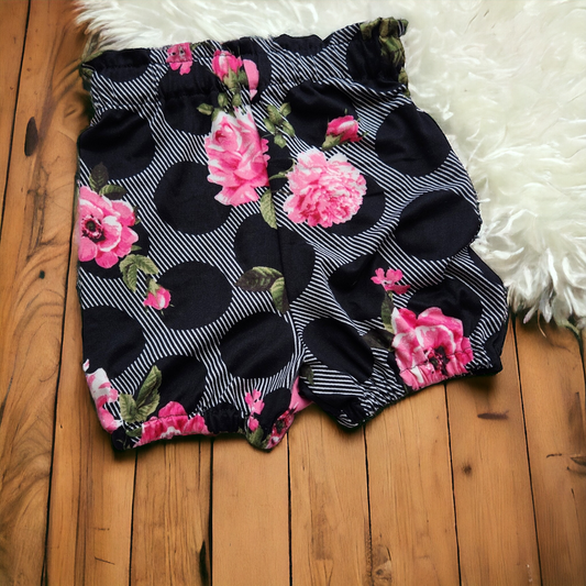 Black Rose Bloomies 0-3m