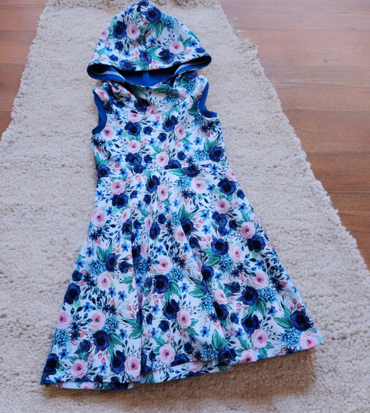 Blue Floral GWM 3 Dress (3-6t)