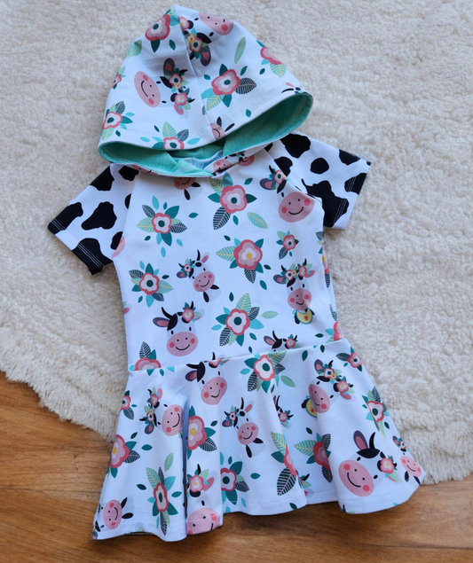 3T Sweet Cow Rosemary Hooded Peplum