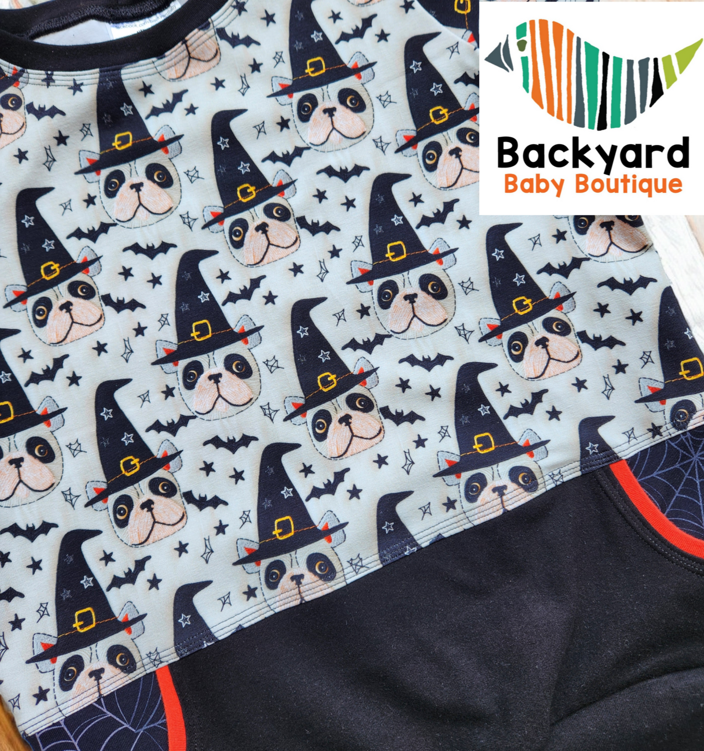 Witch Dogs GWM 4 short sleeve pocket Pullover (fits approx 6-8y)