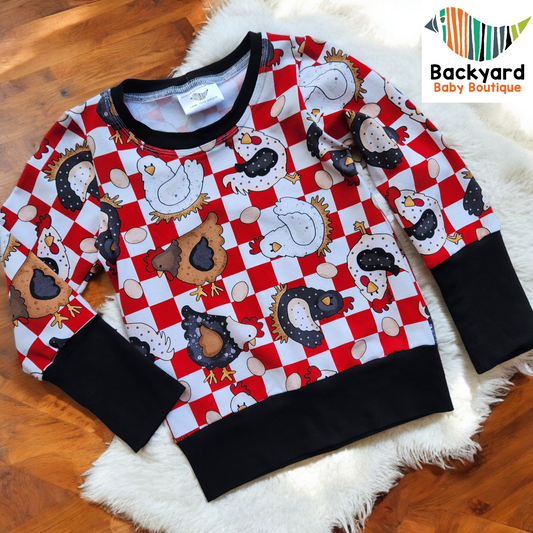 Red Check Chicken GWM 2 Pullover