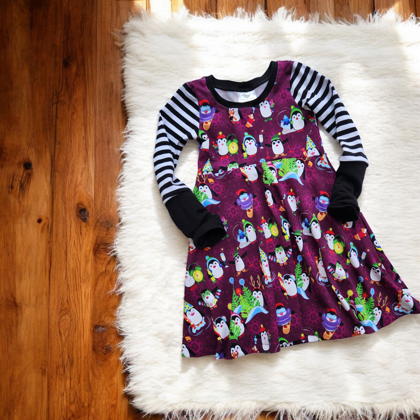 Merry Penguin GWM 3 Dress (3-6t)