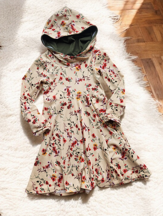 Ecru Floral 3 Dress (3-6y)