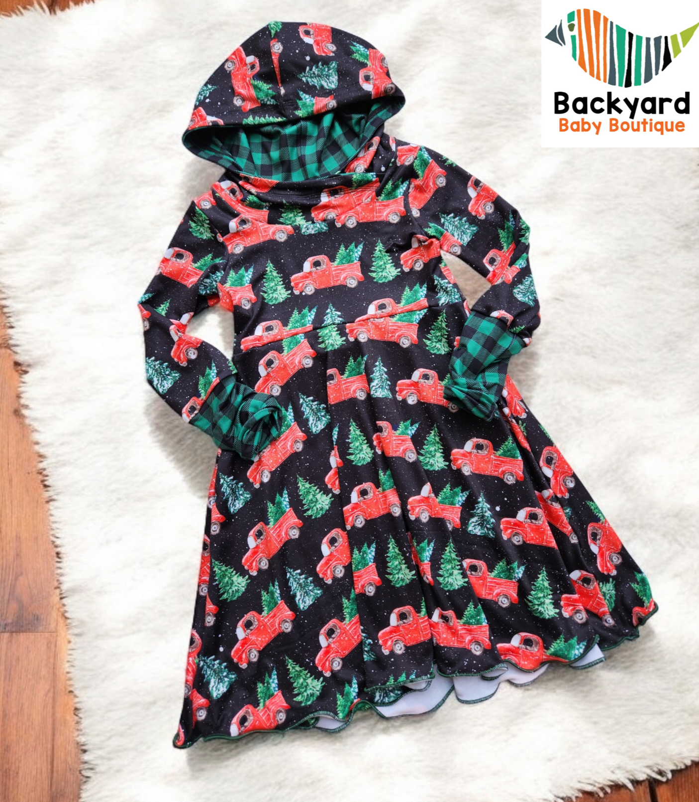 Holiday Truck GWM 3 Dress (3-6y)