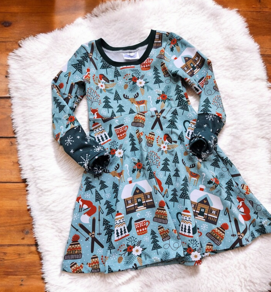 Winter Woods GWM 3 Dress (3-6t)