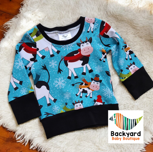 Scarf Cows GWM 1 Pullover