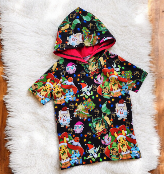 Festive Poke Hooded Raglan, Size 6