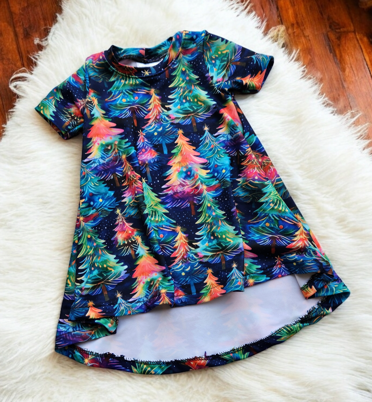 3/6m Colorful Trees Tshirt Dress