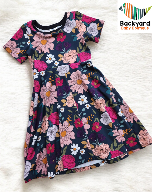 Floral GWM 5 (fits approx 8-12y)Dress